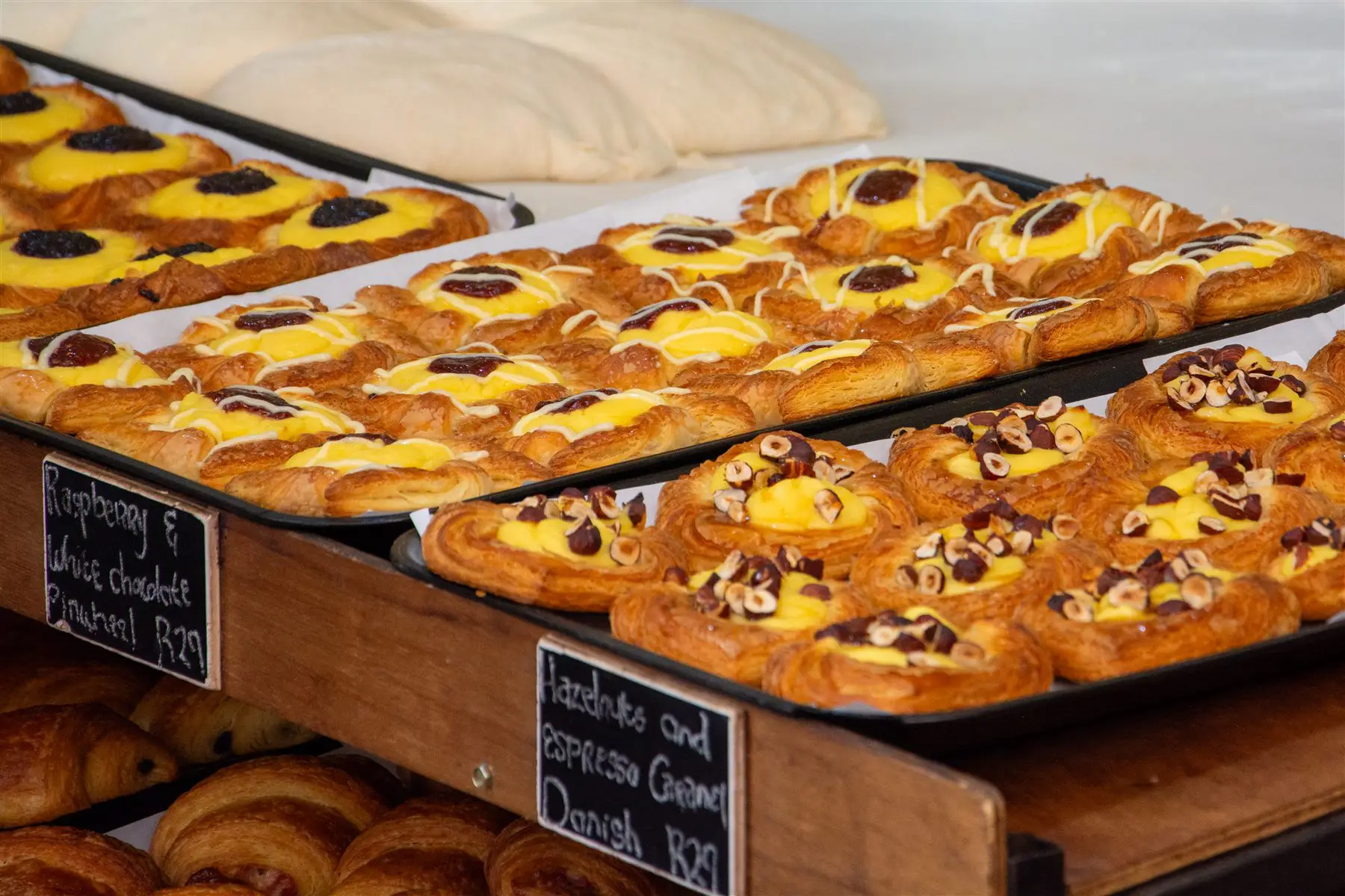 Tray of fresh croissants and pastries straight out of the oven — The Upper Millstone